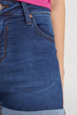 Short denim tiro medio