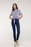 Blusa estampada manga corta
