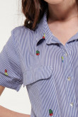 Blusa estampada manga corta