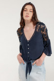 Blusa unicolor
