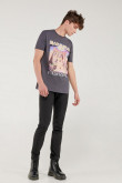 Camiseta manga corta, estampado de Iron Maiden.