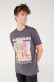 Camiseta manga corta, estampado de Iron Maiden.