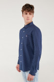 Camisa estampada, manga larga
