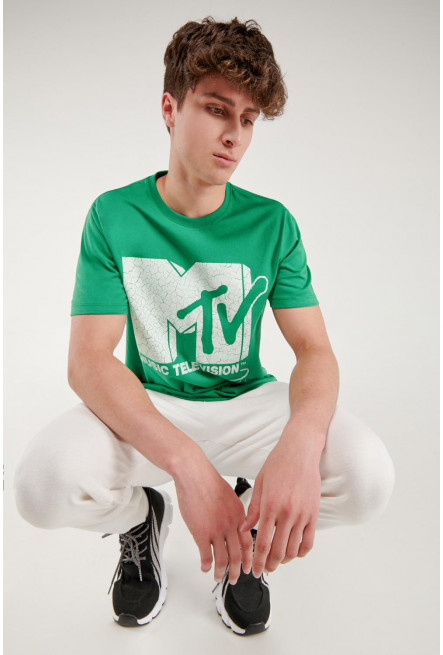Camiseta manga corta estampada de MTV