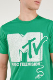 Camiseta manga corta estampada de MTV
