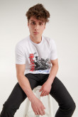 Camiseta manga corta, estampado de Iron Maiden.