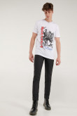 Camiseta manga corta, estampado de Iron Maiden.