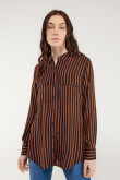 Blusa a rayas, doble bolsillo