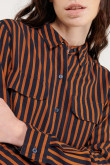 Blusa a rayas, doble bolsillo