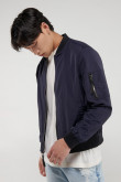 Chaqueta bomber unicolor