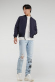 Chaqueta bomber unicolor
