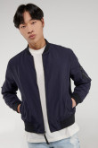 Chaqueta bomber unicolor