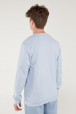 Buzo cuello redondo estampado frente