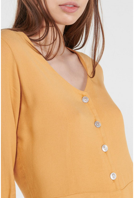 Blusa en tela fluida con bolero