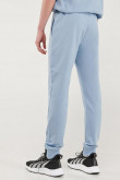 Pantalon jogger con pretina y puños en rib, estampado localizado
