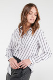 Blusa estampada, con bolsillo