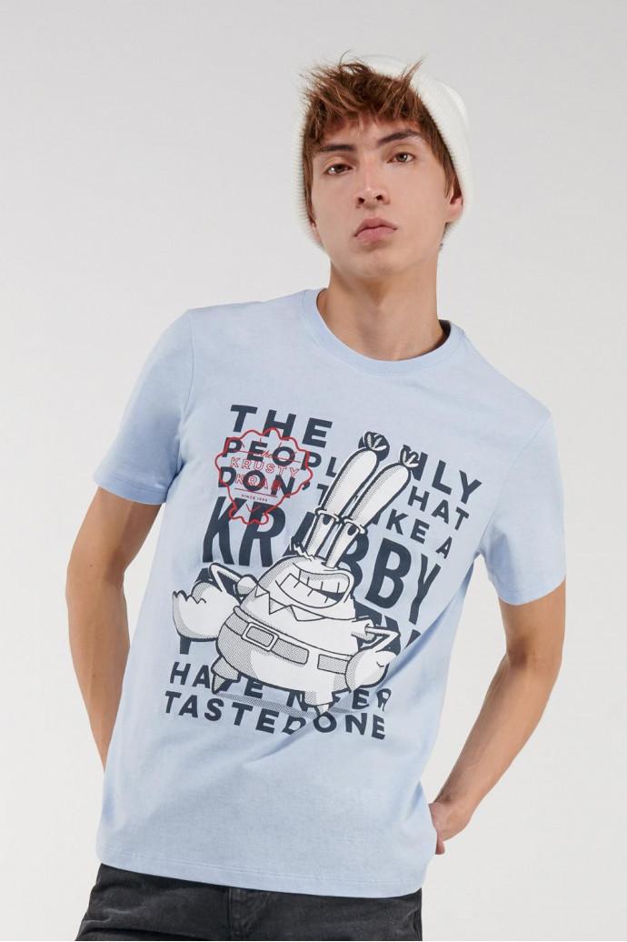 Camiseta manga corta estampado de Bob Esponja.