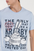 Camiseta manga corta estampado de Bob Esponja.