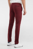 Pantalón unicolor tipo chino super slim