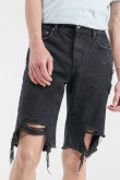 Bermuda slim con rotos
