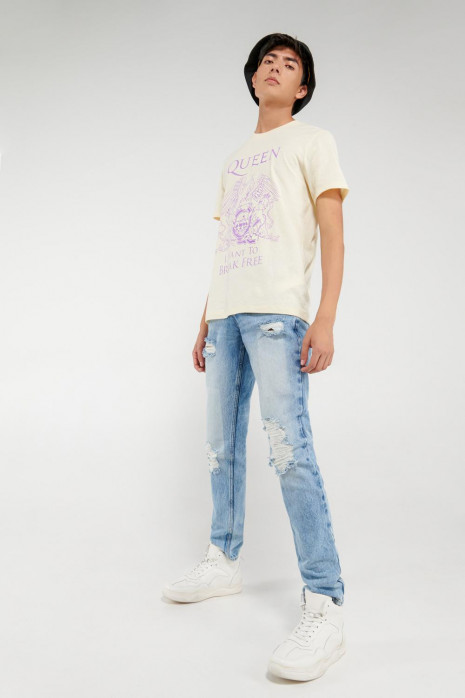 Jean skinny con rotos