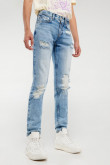Jean skinny con rotos