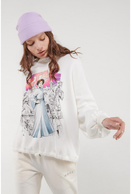 Buzo cerrado con capota de STARWARS