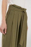 Pantalón culotte con cinturón