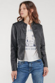 CHAQUETA EFECTO PIEL