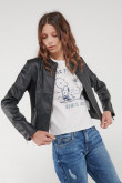 CHAQUETA EFECTO PIEL
