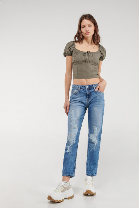 BLUSA UNICOLOR
