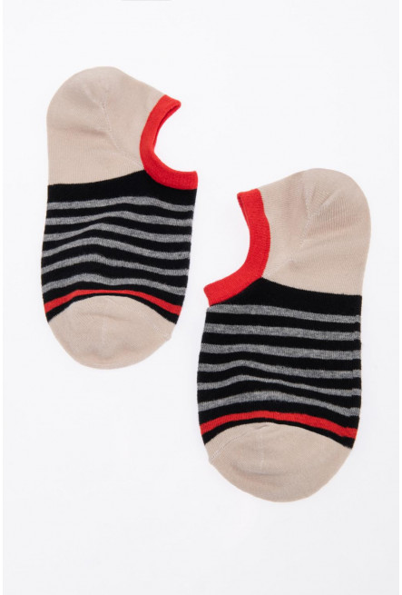 medias cortas con rayas.