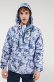 Chaqueta anorak estampada