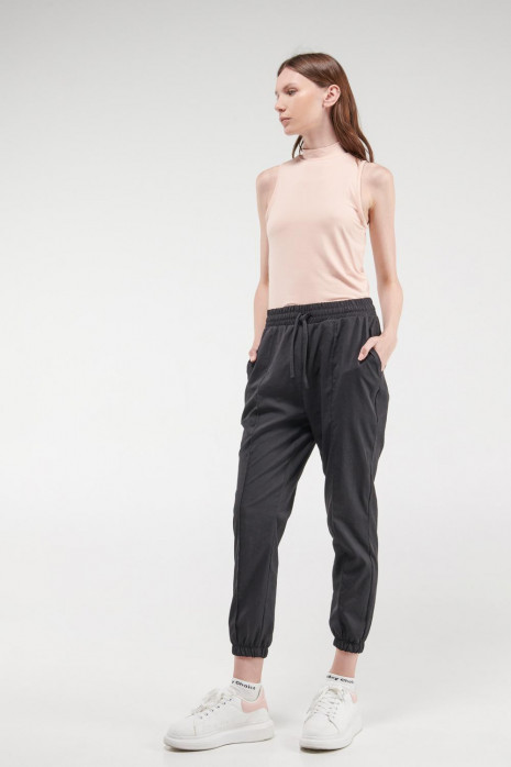 Pantalón super tiro alto con elástico