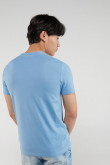 Camiseta manga corta estampada frente.