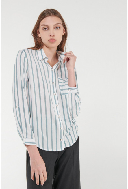 Blusa a rayas manga larga