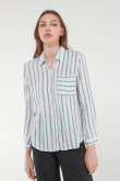 Blusa a rayas manga larga