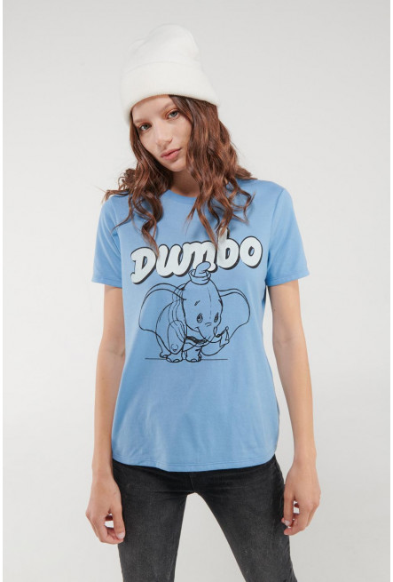 Camiseta manga corta estampada de Dumbo, Disney.
