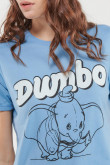 Camiseta manga corta estampada de Dumbo, Disney.