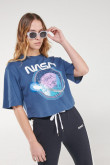 Camiseta manga corta con estampado en frente Nasa.