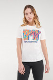 Camiseta manga corta estampada de MTV.