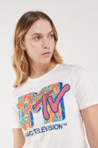 Camiseta manga corta estampada de MTV.