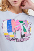 Camiseta manga corta estampada de MTV.