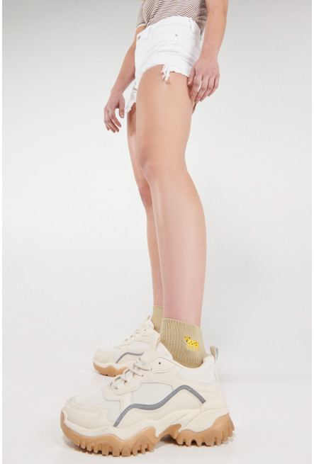 Medias cortas con motivo