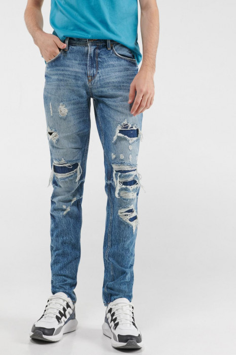 Jean skinny con rotos