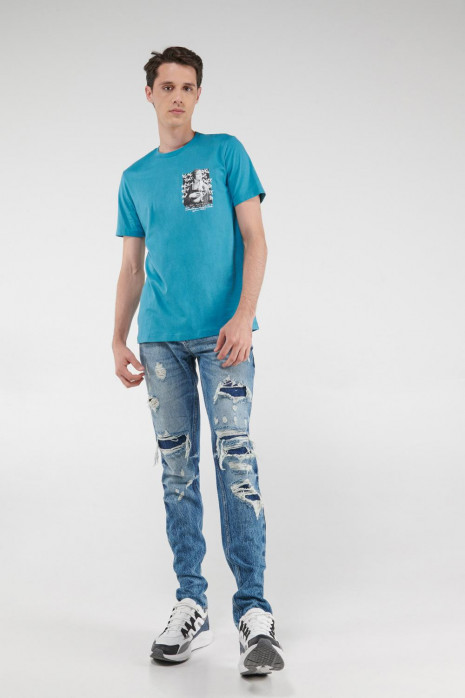 Jean skinny con rotos