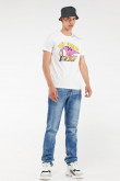 Camiseta manga corta, estampado de Los Picapiedra