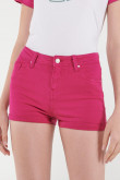 Short unicolor tiro alto