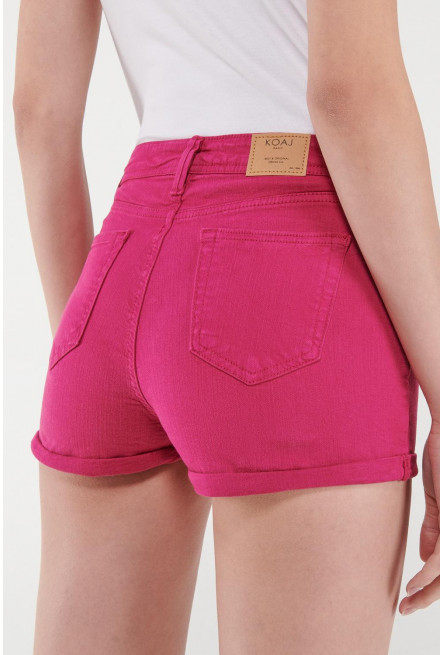 Short unicolor tiro alto