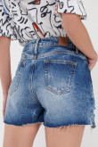 Short jean bordado